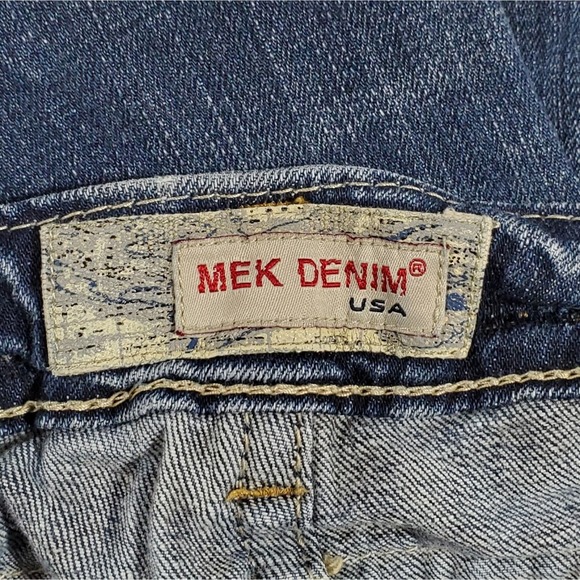 MEK Denim Oaxaca Distressed Boot Cut Women's Jeans - Picture 5 of 7